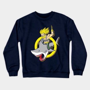 Shark Rider 90s Crewneck Sweatshirt